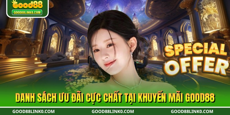 Danh sách ưu đãi cực chất tại khuyến mãi Good88