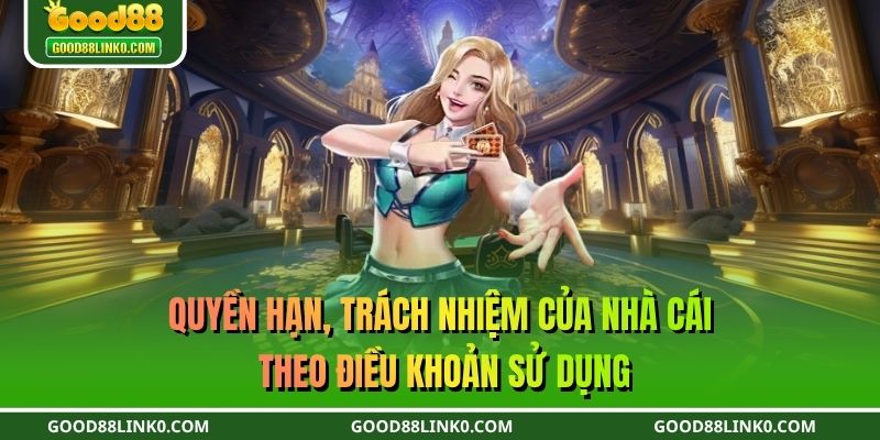 Quyền hạn, trách nhiệm của nhà cái theo Điều khoản sử dụng